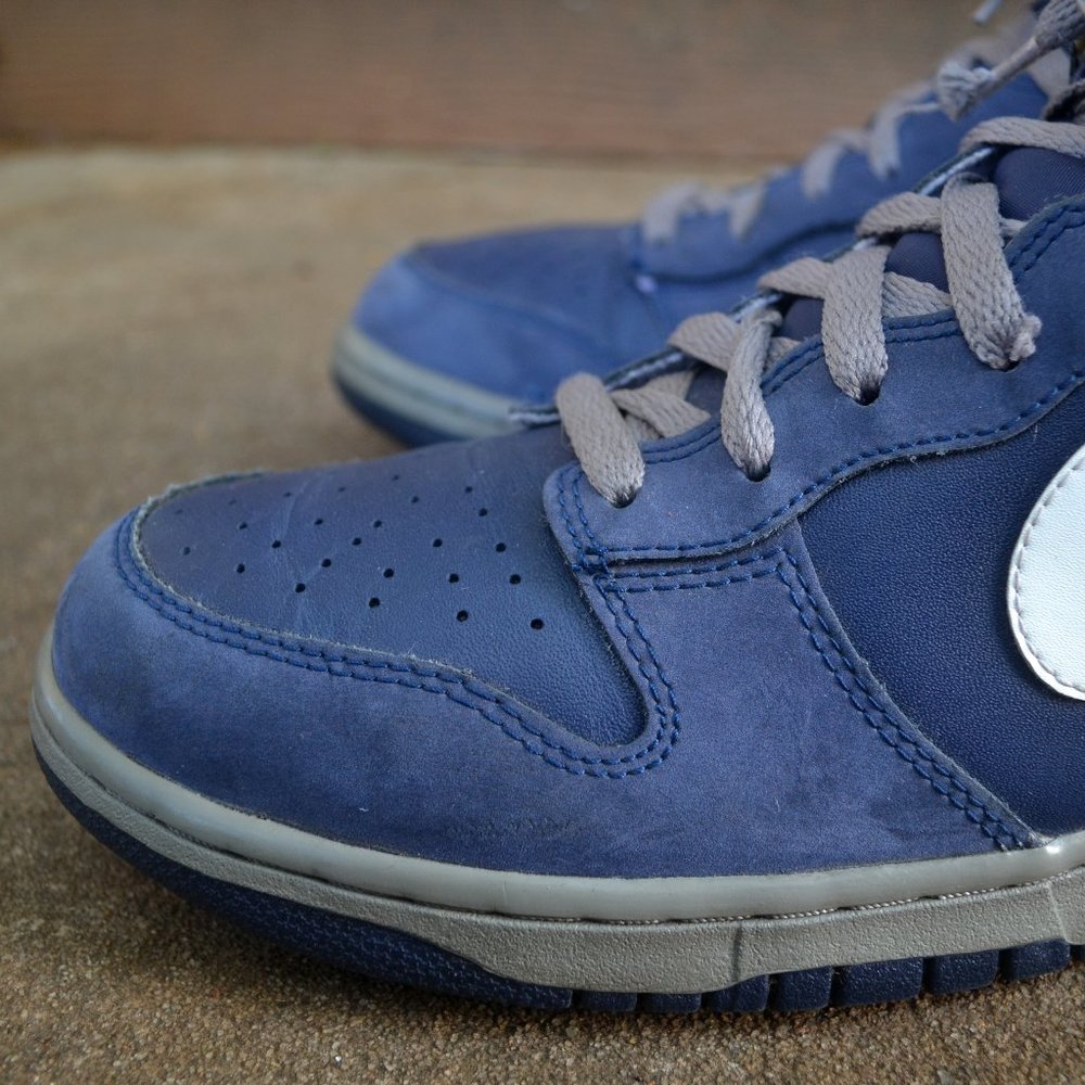 Nike Dunk High Size 12 Men Blue 2012 - Picture 4 of 12